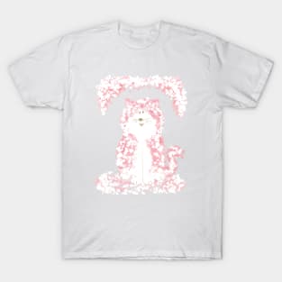 Cherry Blossom Cat Sakura Japanese Kawaii T-Shirt